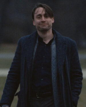 Succession Roman Roy Black Coat S01