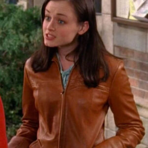 Gilmore Girls Rory Brown Leather Jacket