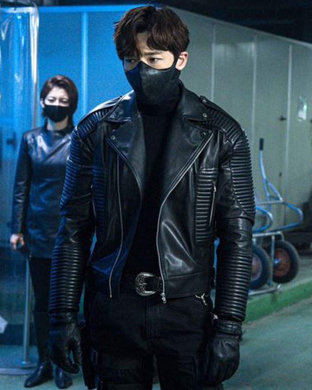 Choi Jin-Hyuk Rugal Black Leather Jacket
