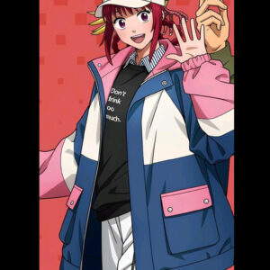 Sakamoto Days Lu Shaotang Pink and Blue Jacket