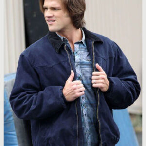 Supernatural Sam Winchester Blue Bomber Jacket