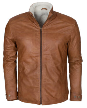 Men’s Brown Sheepskin Shearling Leather Jacket