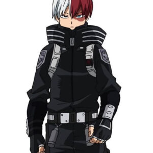 MHA Cosplay Shoto Todoroki Hooded Leather Jacket