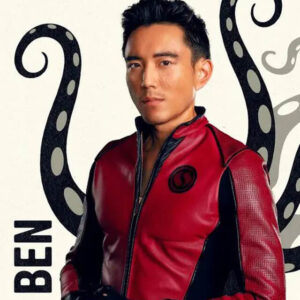 Sparrow Academy Ben Hargreeves Red Leather Jacket S03