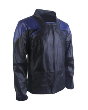 Alternative view of Star Trek Picard Beverly Crusher Leather Jacket