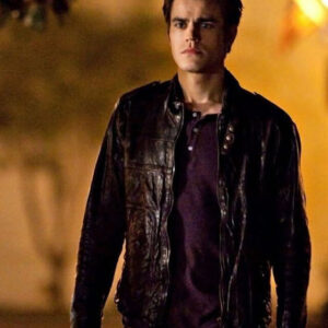 Stefan Salvatore Dark Brown Leather Jacket