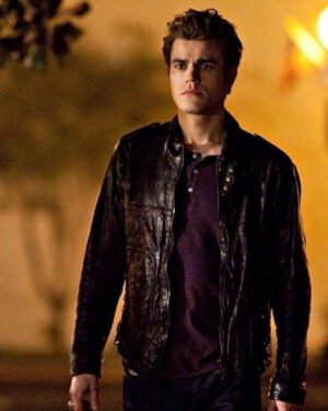 Stefan Salvatore Dark Brown Leather Jacket