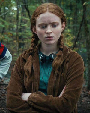 Sadie Sink Stranger Things Brown Jacket S04
