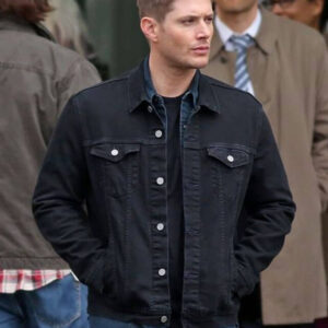 Supernatural Dean Winchester Black Trucker Jacket