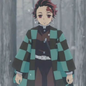 Tanjiro Kamado Demon Slayer Checkered Coat