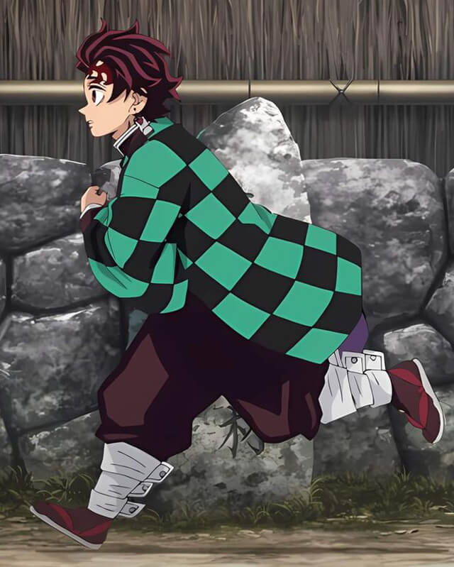 Tanjiro Kamado Demon Slayer Checkered Coat