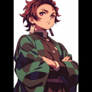 Tanjiro Kamado Demon Slayer Checkered Coat