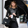 Taylor Swift Black Biker Leather Jacket