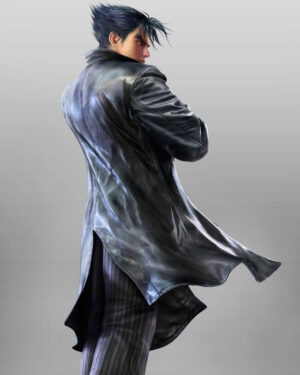 Tekken 6 Jin Kazama Black Leather Coat