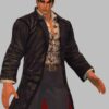 Tekken 6 Jin Kazama Black Leather Coat