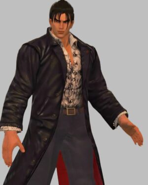 Tekken 6 Jin Kazama Black Leather Coat
