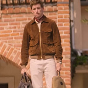 The Day of the Jackal Eddie Redmayne Suede Jacket