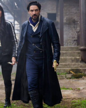 The Librarians: The Next Chapter Vikram Chamberlain Leather Coat