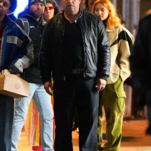 The Penguin Colin Farrell Black Leather Jacket