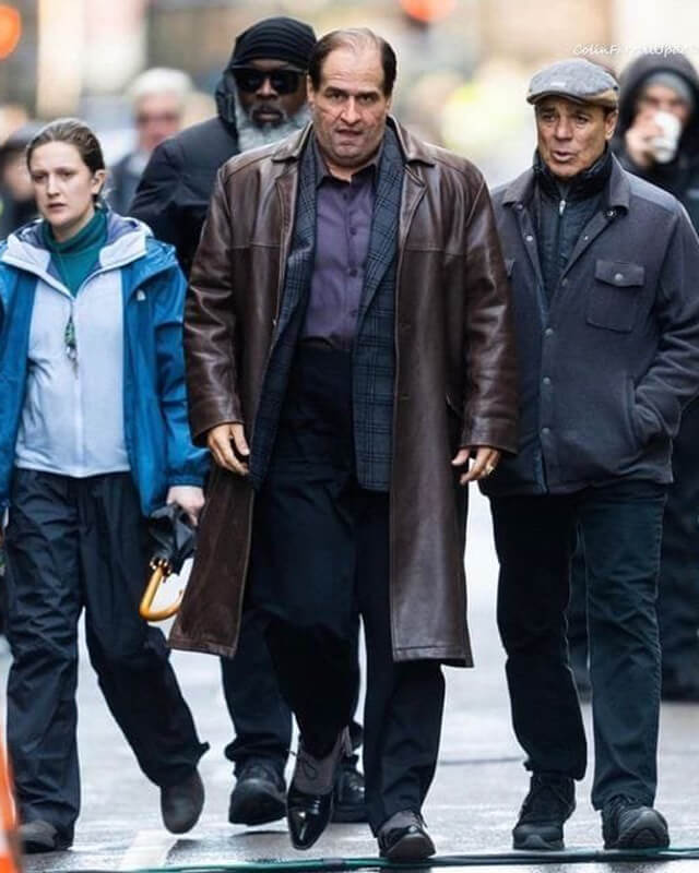The Penguin Colin Farrell Brown Leather Coat