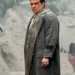 The Penguin Colin Farrell Shearling Leather Coat