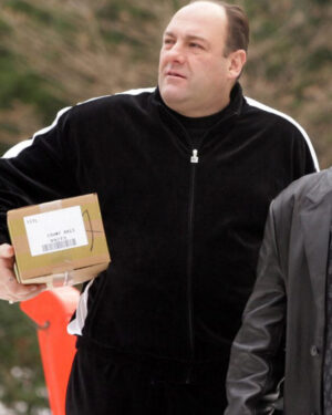 Tony Soprano Black Tracksuit Jacket