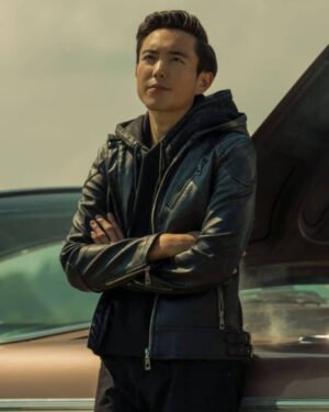 The Umbrella Academy Ben Hargreeves Hooded Leather Jacket