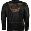 Men's Black Hooded Killing Joke Scarecrow Genuine Leather Jacket