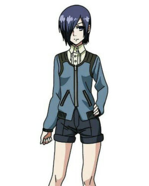 Tokyo Ghoul Touka Kirishima Blue Leather Jacket