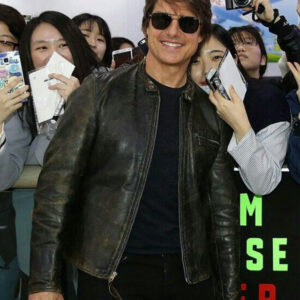 Tom Cruise Biker Leather Jacket