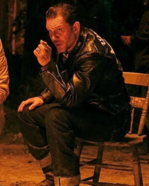 Tom Hardy The Bikeriders Leather jacket