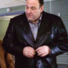Tony Soprano Black Leather Blazer