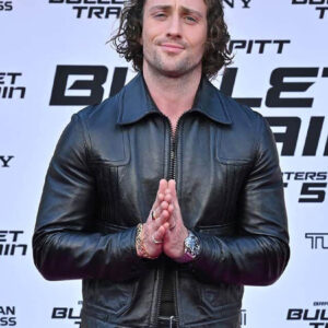 Aaron Taylor Johnson Leather Jacket