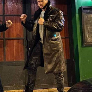 Tristan Tate Brown Shearling Leather Coat