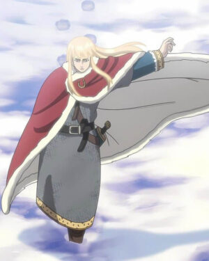 Vinland Saga Canute Red Shearling Cape