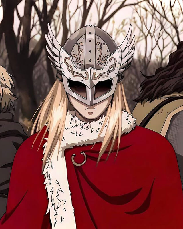 Vinland Saga Canute Red Shearling Cape