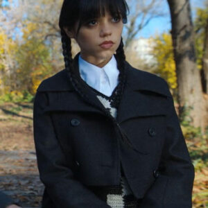 Wednesday Cropped Black Coat