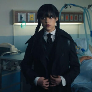 Wednesday Black Trench Coat