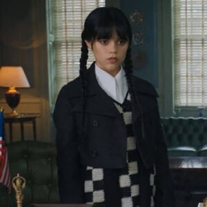 Wednesday Cropped Black Coat