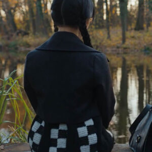 Wednesday Cropped Black Coat