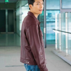 Wi Ha-joon Bad and Crazy Trucker Leather Jacket