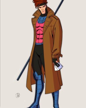 X-Men 97 Gambit Cosplay Leather Coat