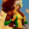 Uncanny X-Men Rogue Cosplay Leather Jacket