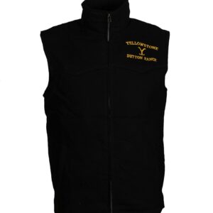 Yellowstone Dutton Ranch Black Vest