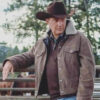 Yellowstone John Dutton Brown Corduroy Jacket