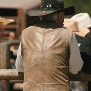 Yellowstone Lloyd Pierce Leather Vest S05