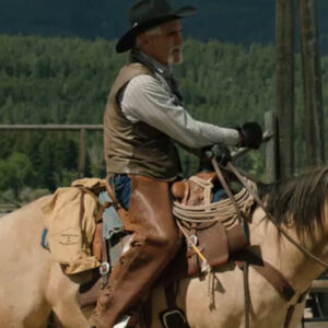 Yellowstone Lloyd Pierce Leather Vest S05