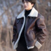 Yeo Jin-Goo Shearling Leather Jacket