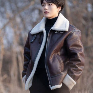 Yeo Jin-Goo Shearling Leather Jacket