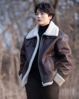 Yeo Jin-Goo Shearling Leather Jacket